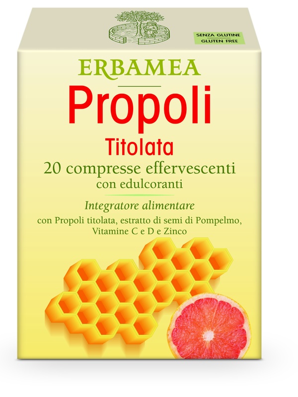 PROPOLI TITOLATA 20 COMPRESSE EFFERVESCENTI - Farmastop