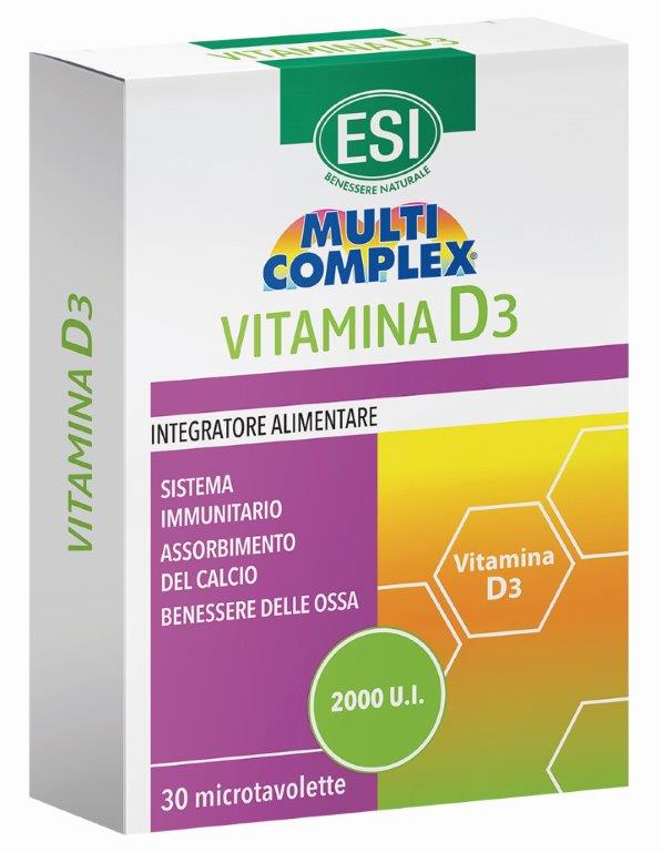 ESI MULTICOMPLEX VITAMINA D3 30 TAVOLETTE - Farmastop