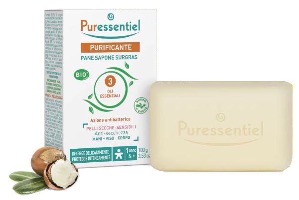 PURESSENTIEL SAPONE SURGRAS SOLIDO BIO 100 G - Farmastop