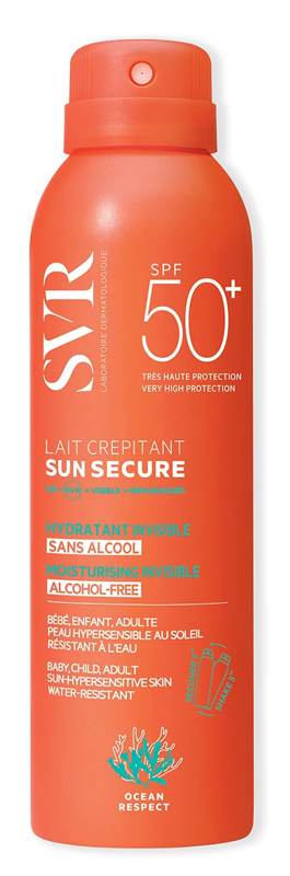 SUN SECURE LAIT CREPITANT SPF50+ 200 ML - Farmastop