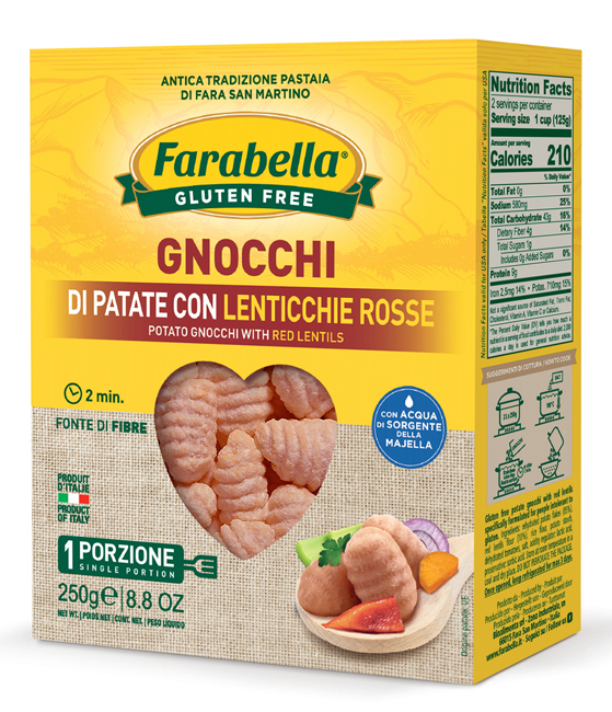 FARABELLA GNOCCHI PATATE E LENTICCHIE 250 G - Farmastop