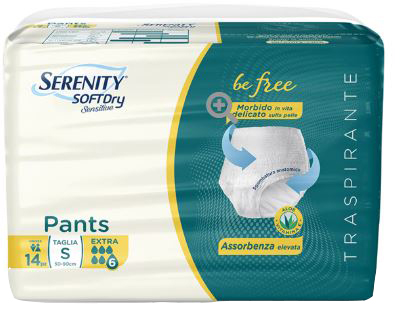 SERENITY PANTS SD SENSITIVE BE FREE SUPER TAGLIA S 14 PEZZI - Farmastop