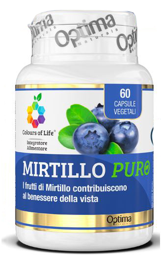 COLOURS OF LIFE MIRTILLO PURO 60 CAPSULE VEGETALI 500 MG - Farmastop