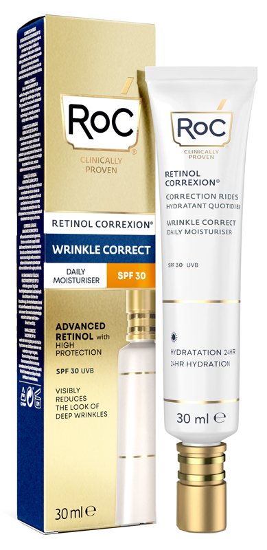 ROC RETINOL CORREXION WRINKLE CORRECT DAILY MOISTURISER SPF30 30 ML - Farmastop