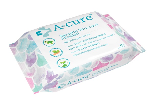A+CURE STRUCCANTE MICELLARE POCKET MAXI 20 SALVIETTE - Farmastop