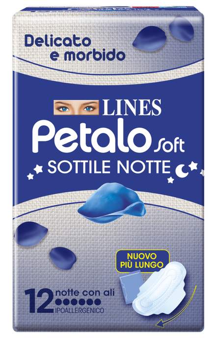 LINES PETALO SOFT NOTTE 12 PEZZI - Farmastop