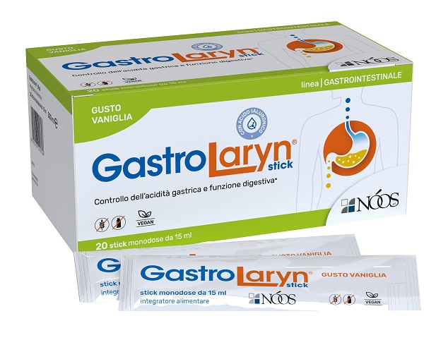 GASTROLARYN 20 STICK DA 15 ML GUSTO VANIGLIA SENZA GLUTINE SENZA LATTOSIO - Farmastop