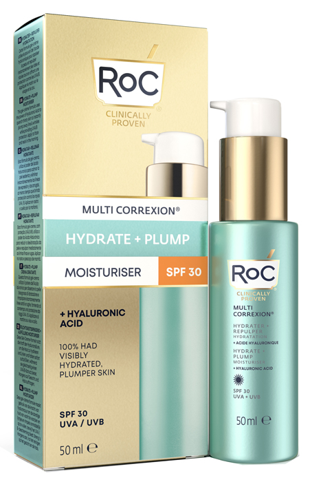 ROC MULTI CORREXION HYDRATE+ PLUMP IDRATANTE VISO SPF30 50 ML - Farmastop