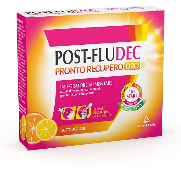 POSTFLUDEC AGRUMI PRONTO RECUPERO ORO 12 BUSTINE - Farmastop