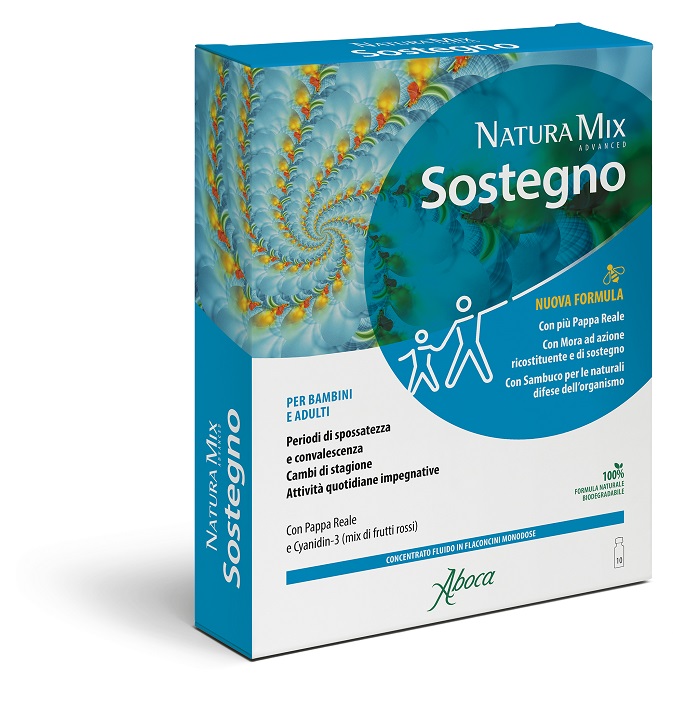 NATURA MIX ADVANCED SOSTEGNO 10 FLACONCINI DA 15 ML - Farmastop
