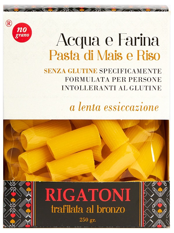 NUTRI TE' RIGATONI ACQUA E FARINA MAIS E RISO 250 G - Farmastop