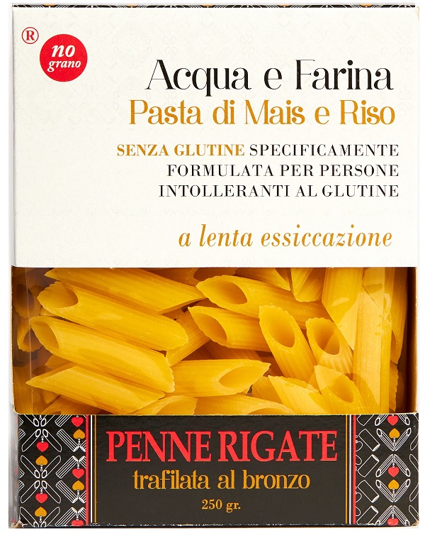 NUTRI TE' PENNE RIGATE ACQUA E FARINA MAIS E RISO 250 G - Farmastop