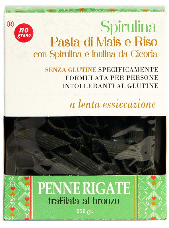 NUTRI TE' PENNE RIGATE CON SPIRULINA MAIS E RISO 250 G - Farmastop