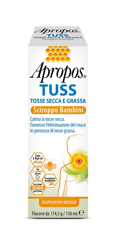 APROPOS TUSS SCIROPPO BAMBINI 150 ML - Farmastop