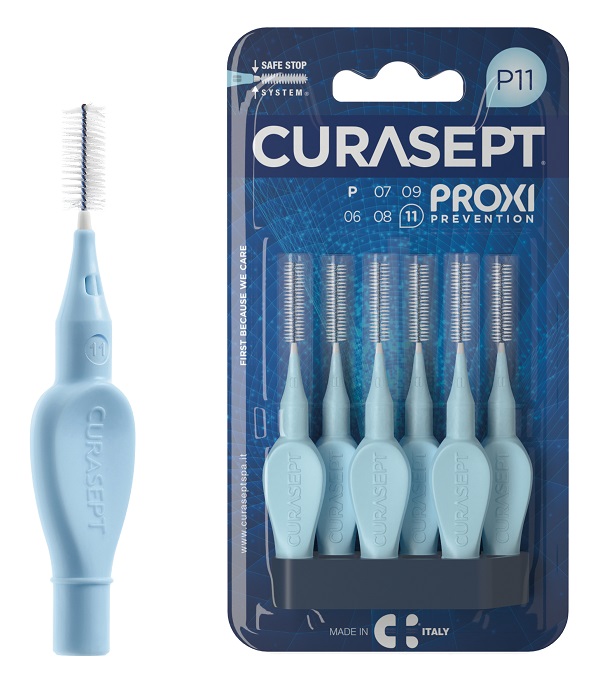 CURASEPT PROXI P11 AZZURRO/LIGHT BLUE 6 PEZZI - Farmastop
