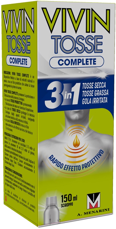 VIVIN TOSSE COMPLETE SCIROPPO PER TOSSE 150 ML - Farmastop