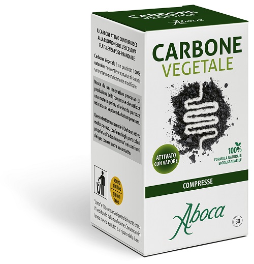 CARBONE VEGETALE 30 COMPRESSE - Farmastop
