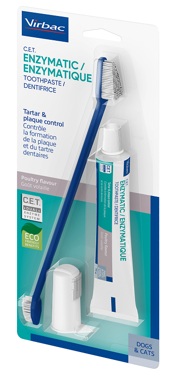 KIT DENTIFRICIO ENZIMATICO 70 G + SPAZZOLINO DA DENTI + SPAZZOLINO DA DITO - Farmastop