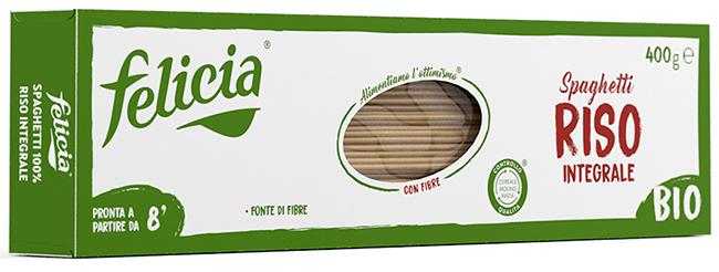 FELICIA BIO RISO INTEGRALE SPAGHETTI 340 G - Farmastop