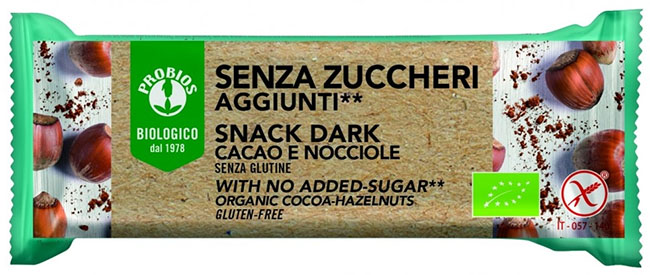 PROBIOS SNACK DARK SENZA ZUCCHERI AGGIUNTI 25 G - Farmastop