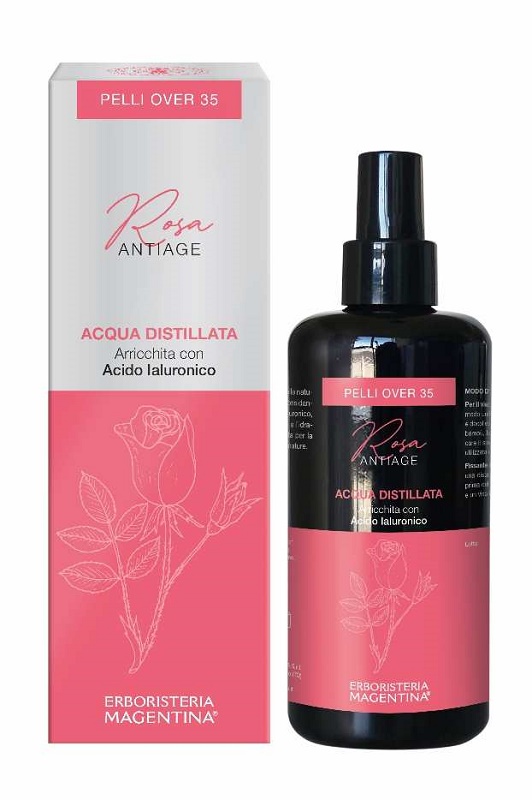 ACQUA DISTILLATA ARRICCHITA ROSA ANTIAGE PELLI OVER 35 200 ML - Farmastop