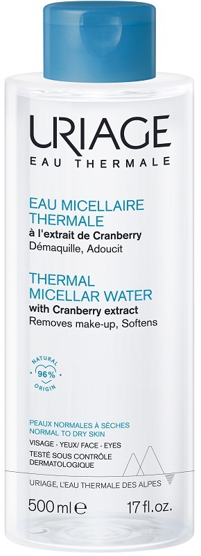 URIAGE EAU MICELLAIRE THERMALE PELLI NORMALI SECCHE 500 ML - Farmastop