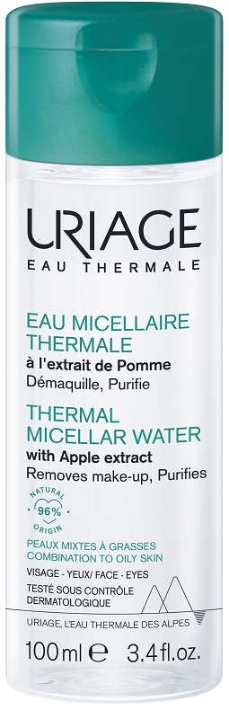 URIAGE EAU MICELLAIRE THERMALE PELLI MISTE GRASSE FLACONE 100 ML - Farmastop