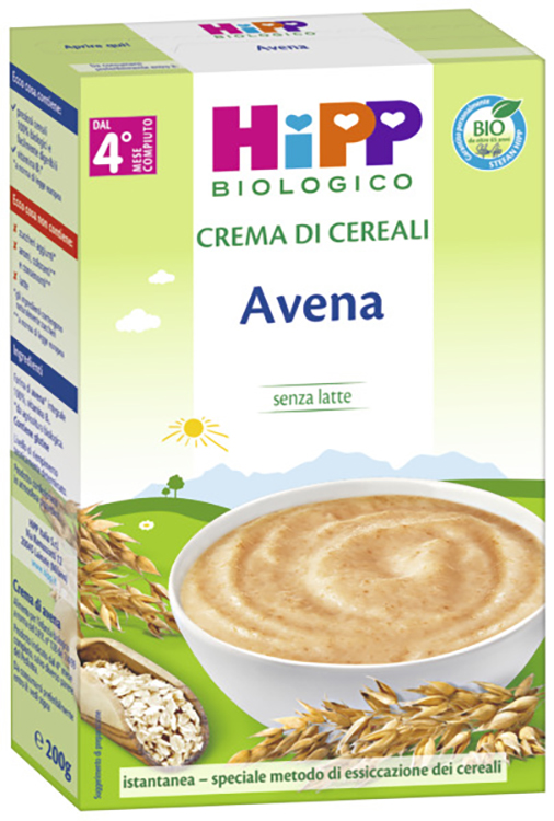 HIPP BIO CREMA CEREALI AVENA 200 G - Farmastop