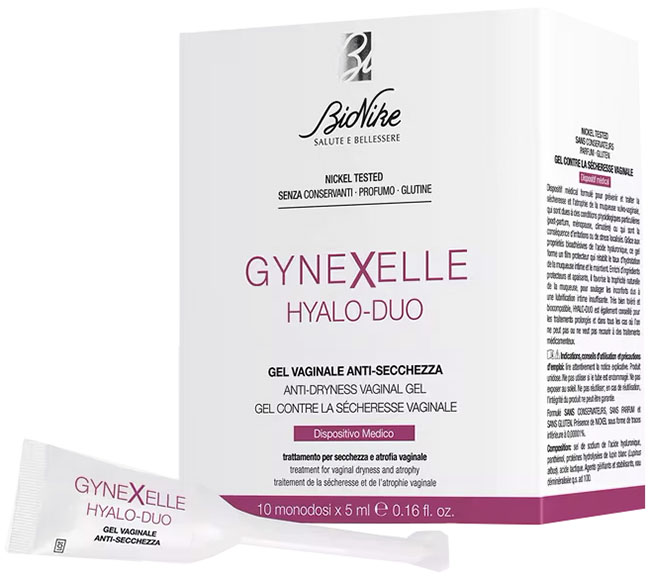 GYNEXELLE HYALO-DUO GEL VAGINALE ANTI-SECCHEZZA 10 PEZZI DA 15 ML - Farmastop