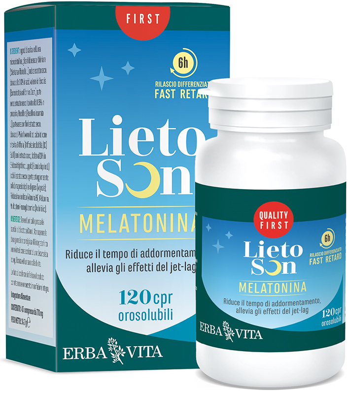 LIETOSON MELATONINA 120 COMPRESSE OROSOLUBILI - Farmastop