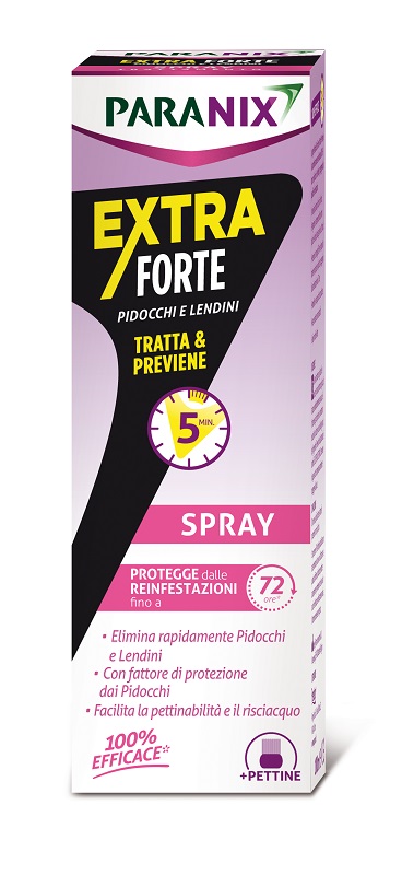 SPRAY EXTRA FORTE PARANIX PER PIDOCCHI E LENDINI 100 ML - Farmastop