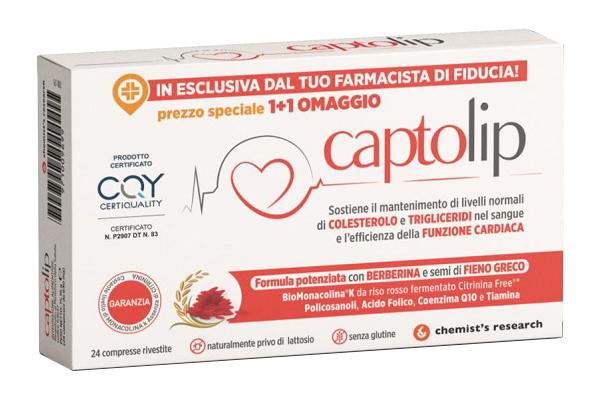 CAPTOLIP NEW FORMULA 24 COMPRESSE RIVESTITE - Farmastop