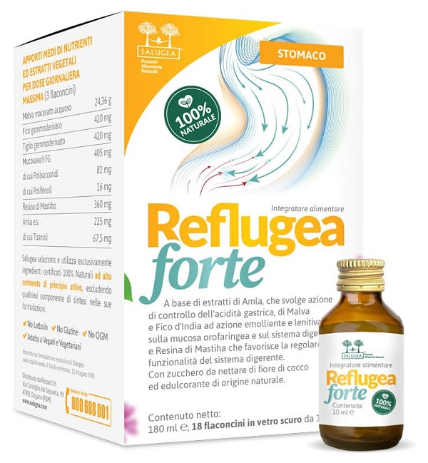 SALUGEA REFLUGEA FORTE 18 FLACONCINI DA 10 ML - Farmastop