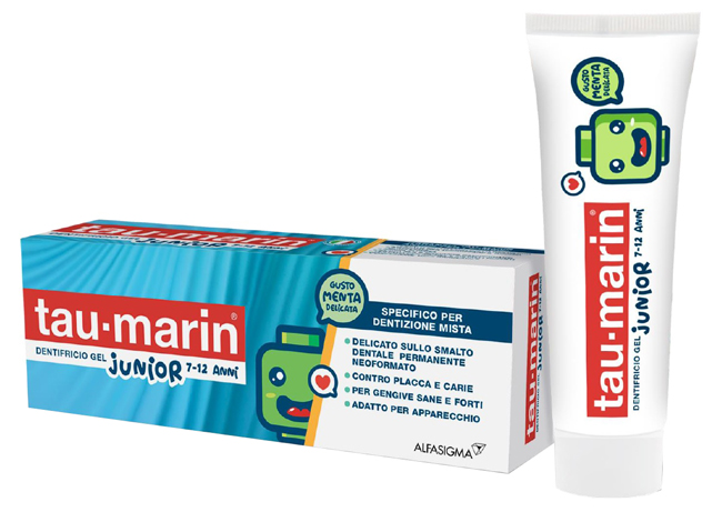 TAU MARIN DENTIFRICIO JUNIOR 7-12 ANNI 50 ML - Farmastop