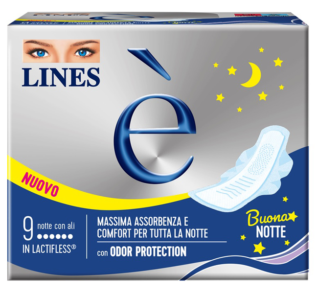 LINES E' NOTTE CARRY PACK 9 PEZZI - Farmastop