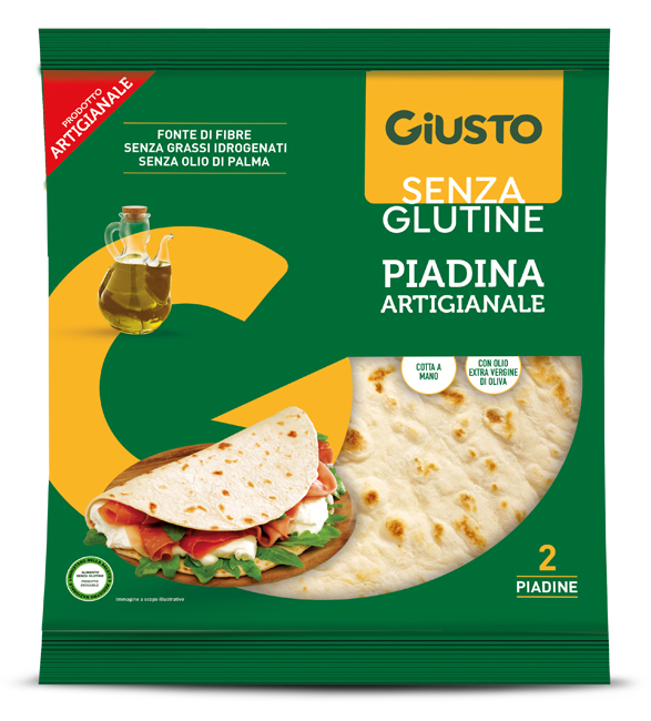 GIUSTO SENZA GLUTINE PIADINA 220 G - Farmastop