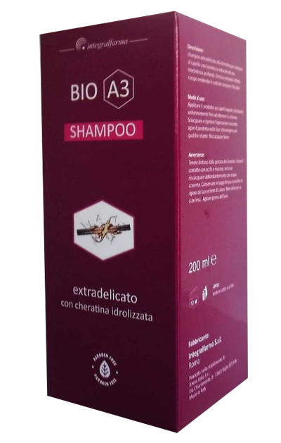 BIO A3 SHAMPOO EXTRA DELICATO 200 ML - Farmastop