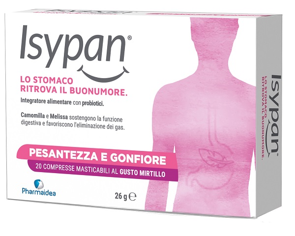 ISYPAN PESANTEZZA GONFIORE 20 COMPRESSE MASTICABILI - Farmastop