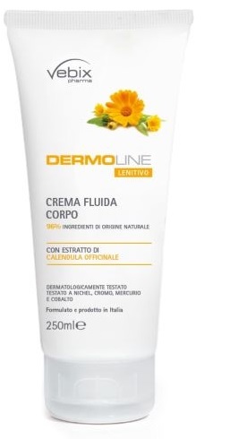VEBIX DERMOLINE CREMA CORPO FLUIDA CALENDULA 250 ML - Farmastop