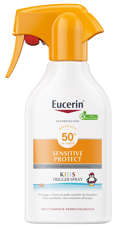EUCERIN SUN KIDS SENSITIVE PROTECT SPF50+ TRIGGER SPRAY 250 ML - Farmastop