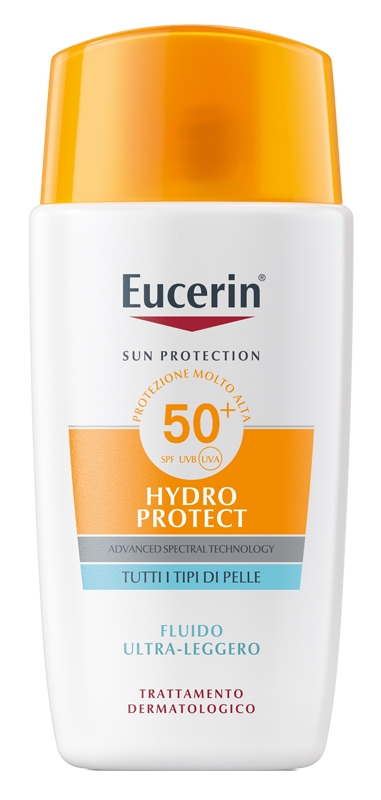EUCERIN SUN FACE HYDRO PROTECT FLUIDO ULTRA LEGGERO SPF50+ 50 ML - Farmastop