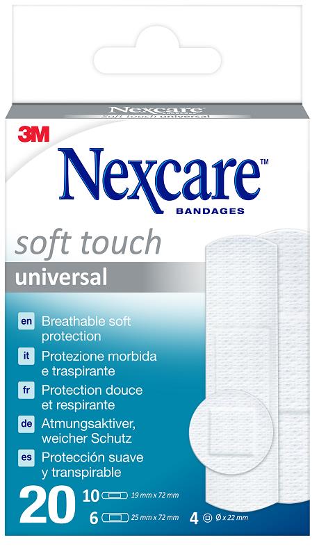 CEROTTO NEXCARE SOFT TOUCH 20 PEZZI ASSORTITI - Farmastop