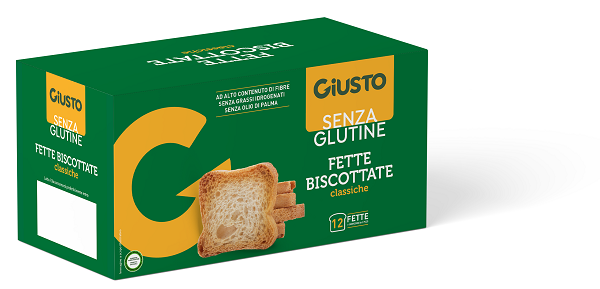 GIUSTO SENZA GLUTINE FETTE BISCOTTATE 150 G - Farmastop