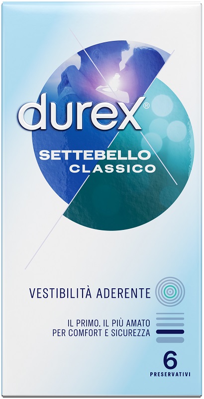 PROFILATTICO DUREX SETTEBELLO CLASSICO 6 PEZZI - Farmastop