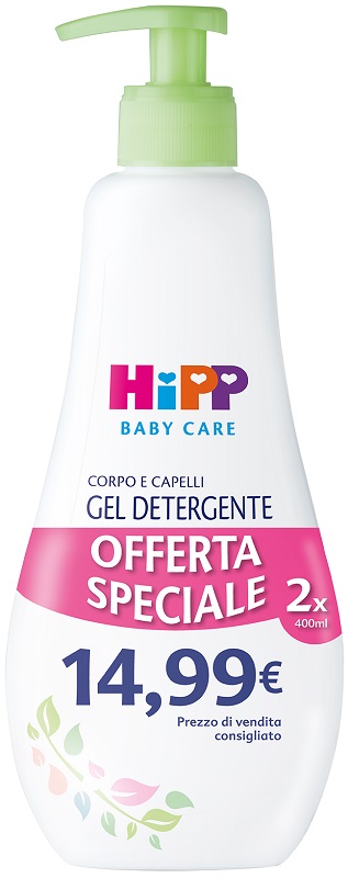 HIPP BABY CARE GEL DETERGENTE CORPO CAPELLI 400 ML - Farmastop