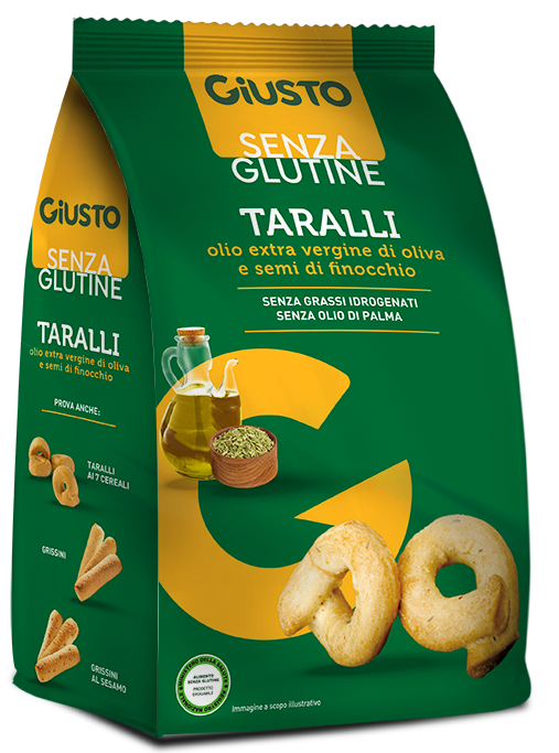 GIUSTO SENZA GLUTINE TARALLI FINOCCHIO 175 G - Farmastop