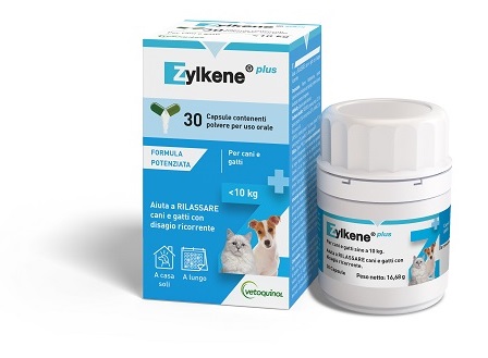 ZYLKENE PLUS CANI/GATTI 10 KG 30 CAPSULE - Farmastop