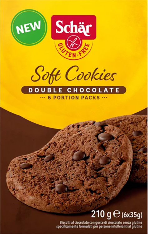 SCHAR SOFT COOKIE DOUBLE CHOCOLATE 210 G - Farmastop