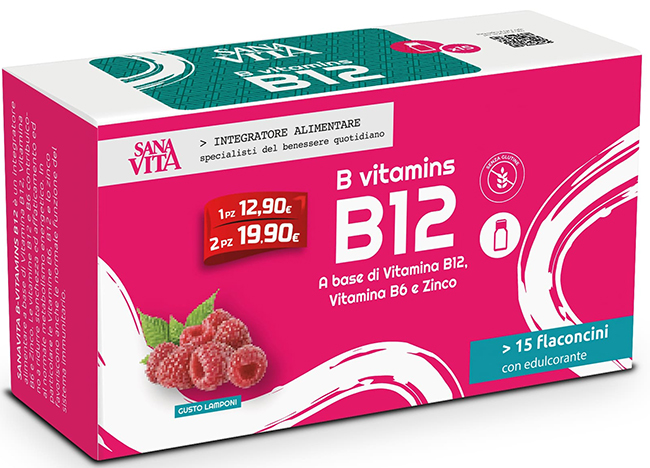 SANAVITA B VITAMINS B12 15 FLACONCINI - Farmastop