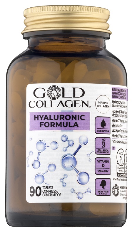 GOLD COLLAGEN HYALURONIC 90 COMPRESSE - Farmastop